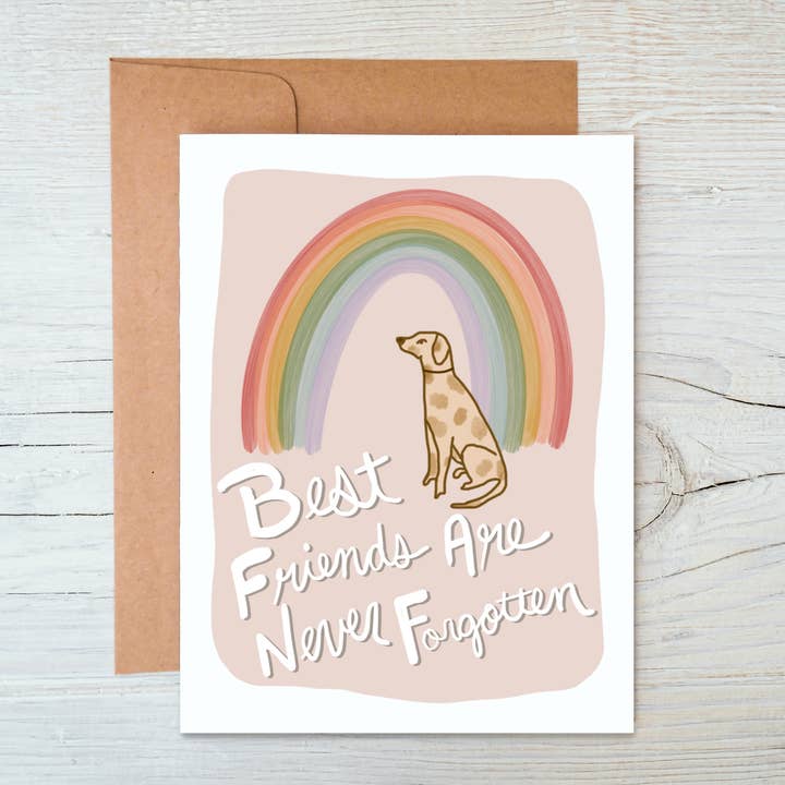 Pet Loss Rainbow Sympathy-kaart voor wholesale door Marigold Press