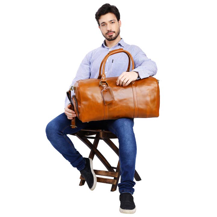 VELLAIRE - Wholesale Weekender Bag - Men's - Personalized Leather Duffle Bag - XLarge9