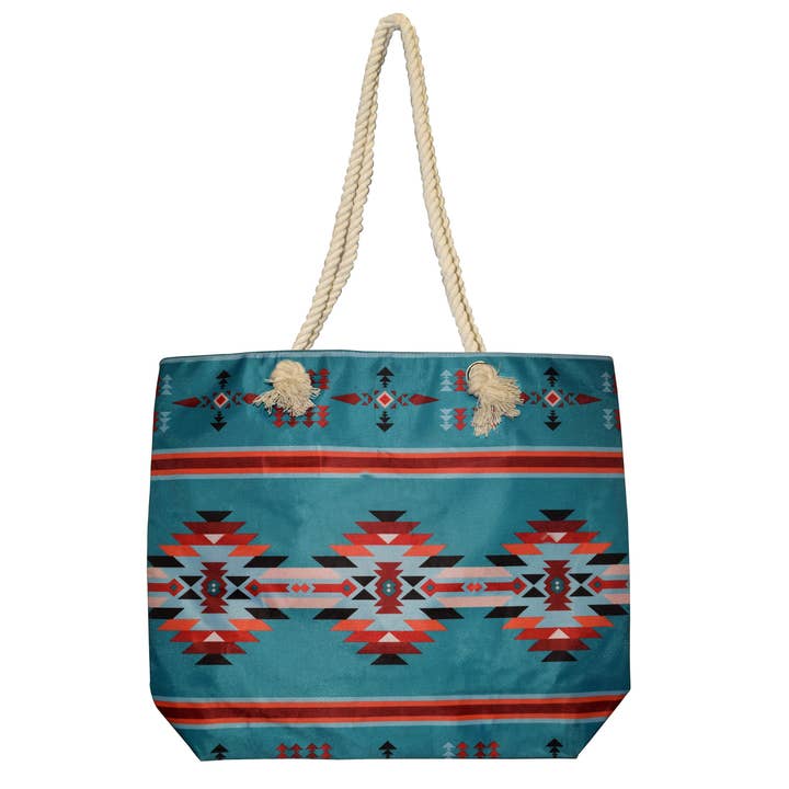 El Paso Saddleblanket - Wholesale Beach Bag - 9 PC Southwest Beach Tote Bags