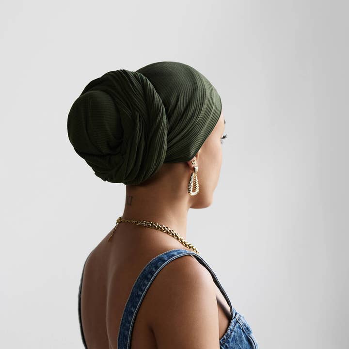 Bamboo Rib Knit Headwrap for wholesale by Fanm Djanm