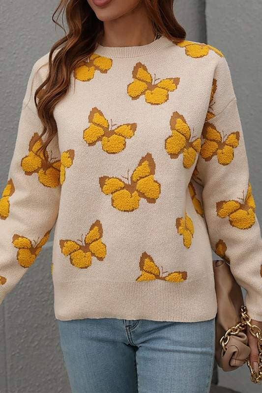 Flarix - Wholesale Knit Sweater - Women's - butterfly knit sweater6