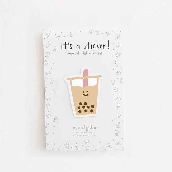 A Jar Of Pickles - Wholesale Sticker - Boba Vinyl Sticker