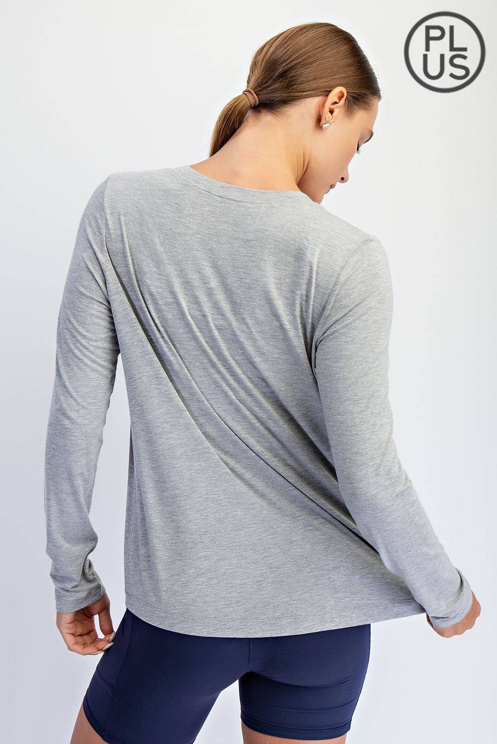 Rae Mode - Wholesale Lounge Top - Women's - PLUS SIZE VISCOSE MODAL LONG SLEEVE TOP30