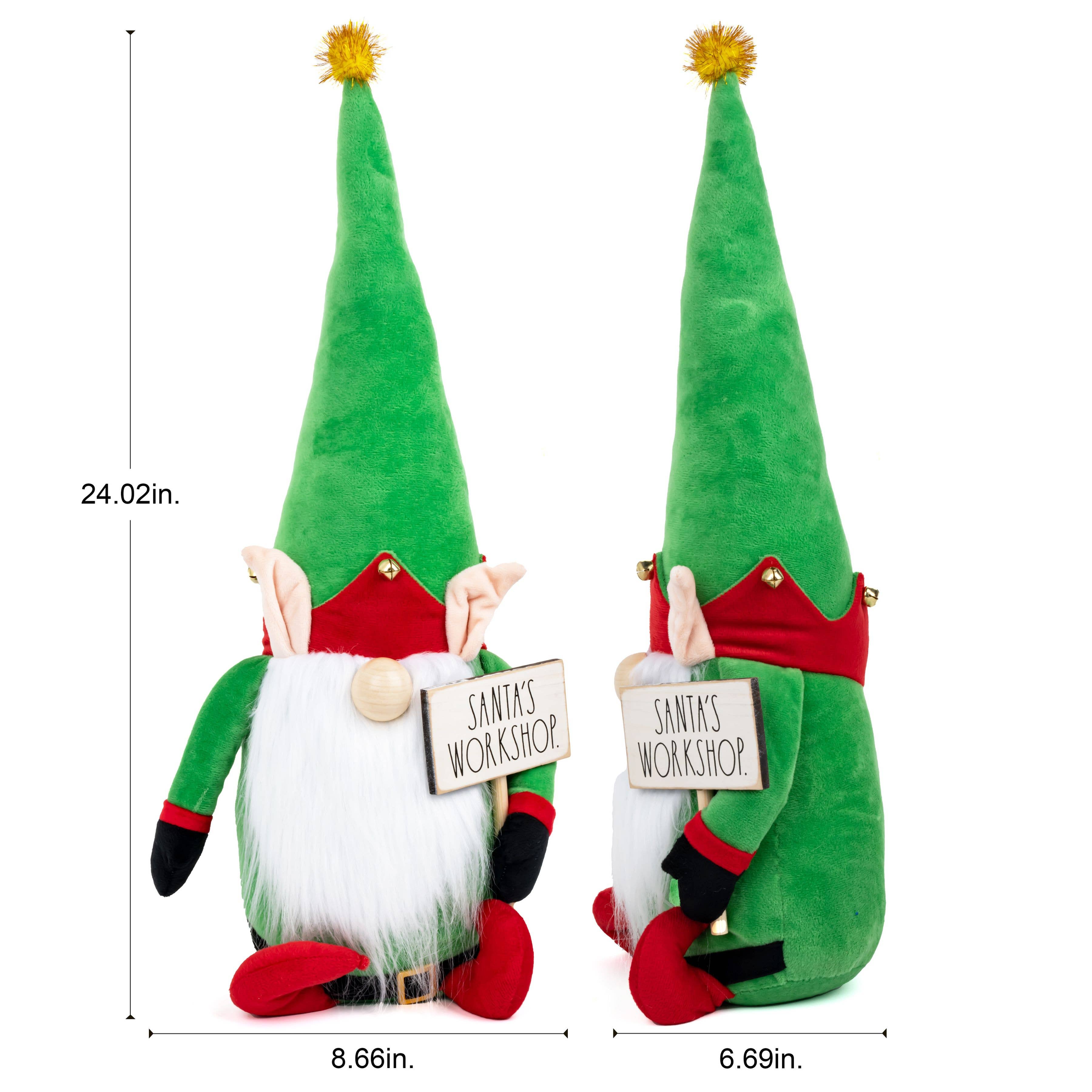 DesignStyles Home - Wholesale Christmas Decoration - Rae Dunn “Santa’s Workshop” Christmas Elf Gnome2