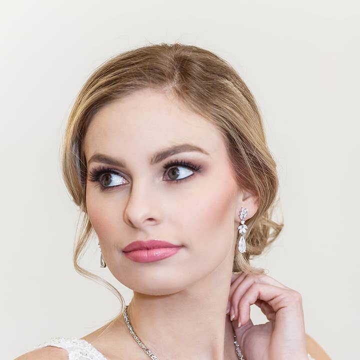 allureweddingjewelry - Wholesale Dangle Earrings - Camilla Bridal CZ Earrings3