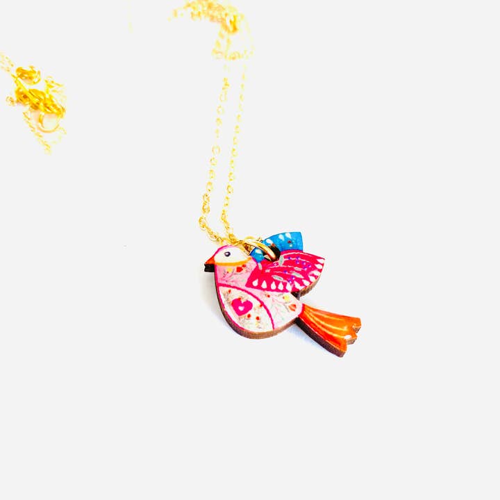 Rosie Rose Parker - Wholesale Pendant/charm necklace - Dainty charm necklace for ladies bird jewellery uk