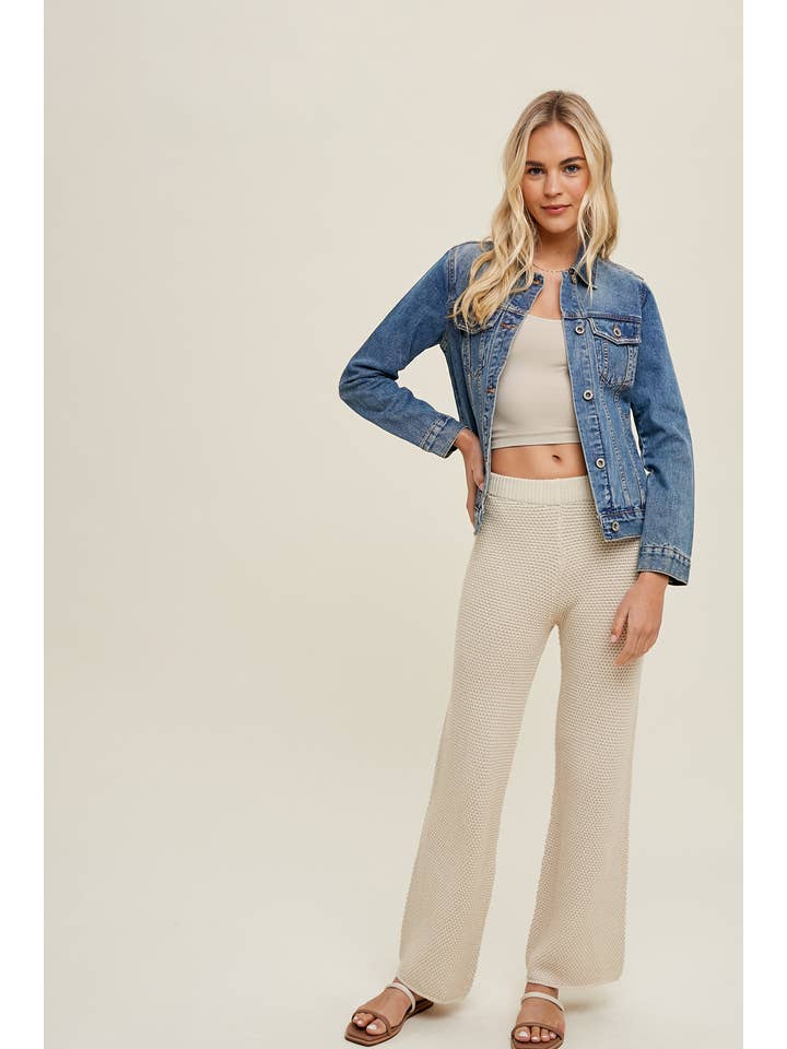 Wishlist Apparel - Wholesale Pants - Women's - TEXTURED SWEATER PANTS / WL22-7514B7