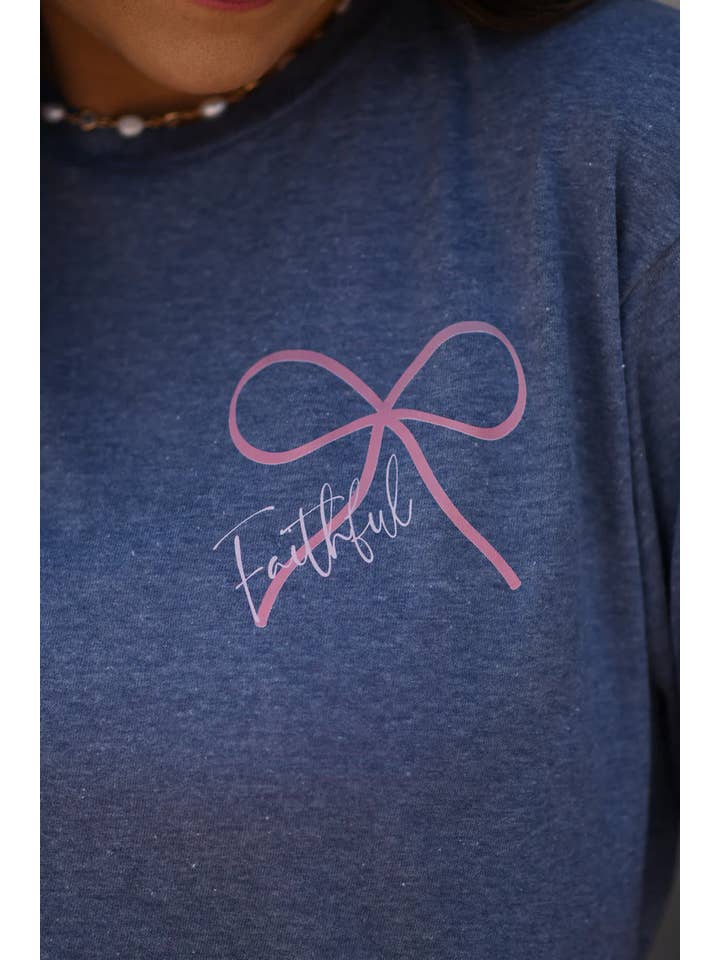Heather Denim All My Life You Have Been Faithful Tee for wholesale on Faire2