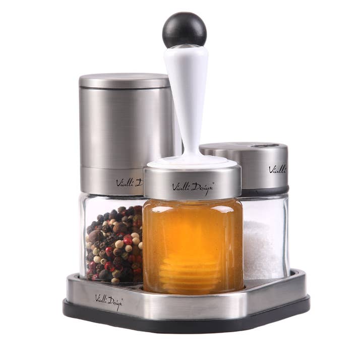 Uppsättning 2 Kryddor & Honey Dispensers Soho 8838 för wholesale av Kulig Sp. z o.o.
