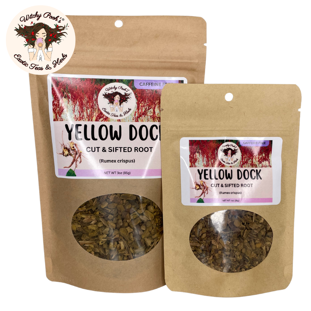Witchy Pooh's Exotic Teas & Herbs - Wholesale Loose Tea - Witchy Pooh's Yellow Dock Tea - Cut & Sifted Root, Caffeine 19