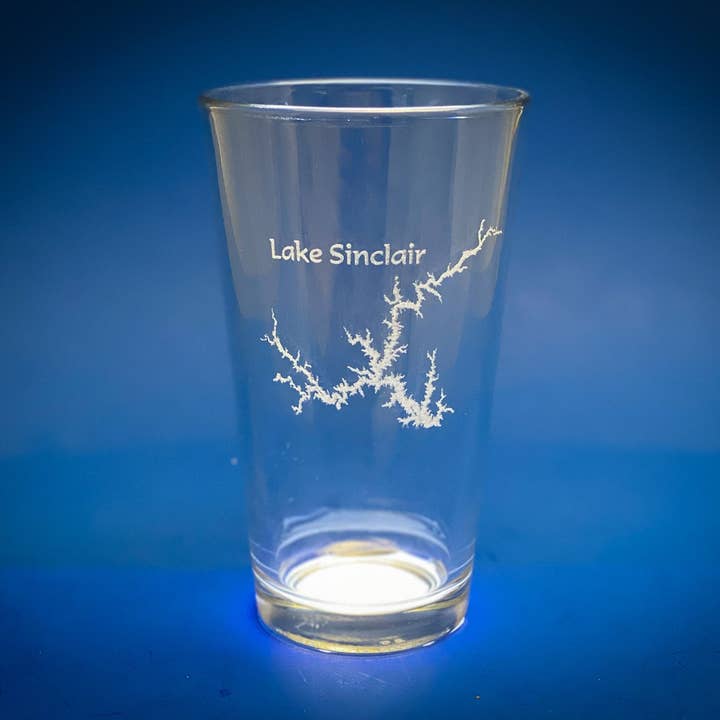 Adirondack Etching LLC - Wholesale Beer Glass/Mug - Lake Sinclair Georgia - Lake Life - Laser engraved pint glass1