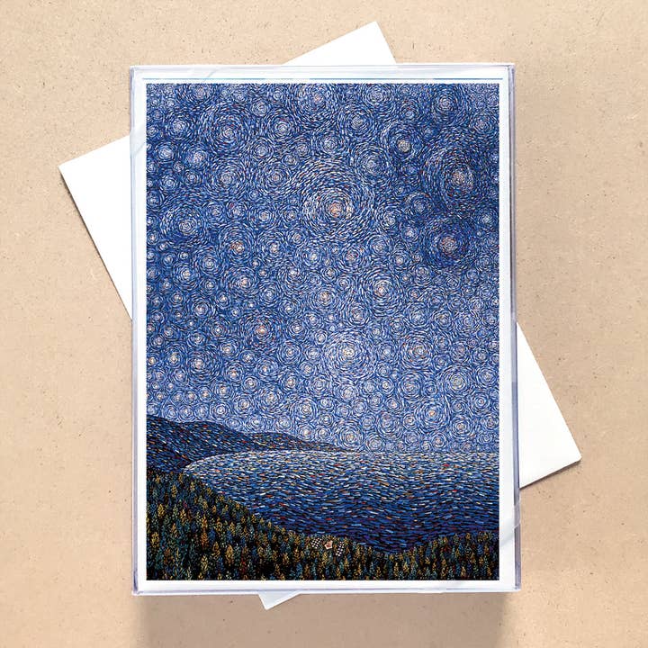 Christmas Night Stars & Coast Boxed Holiday Cards for wholesale by Allport Editions