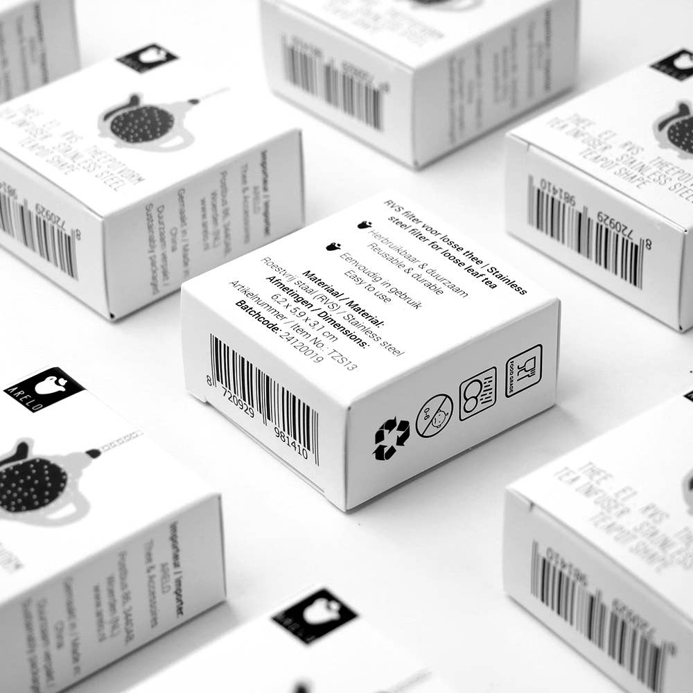 ARELO – Engroshandel Tesi – Teenydder i rustfrit stål formet som en tepotte5