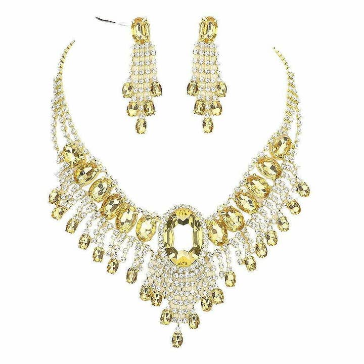 Diacly - Wholesale Jewelry Set - Bohemian Gatsby Theme Statement Necklace Set13