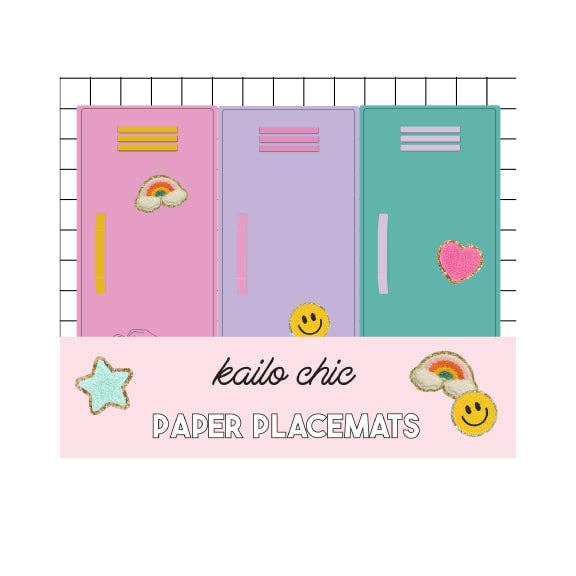 Kailo Chic - Wholesale Disposable Placemat - Cute Locker Paper Placemats1