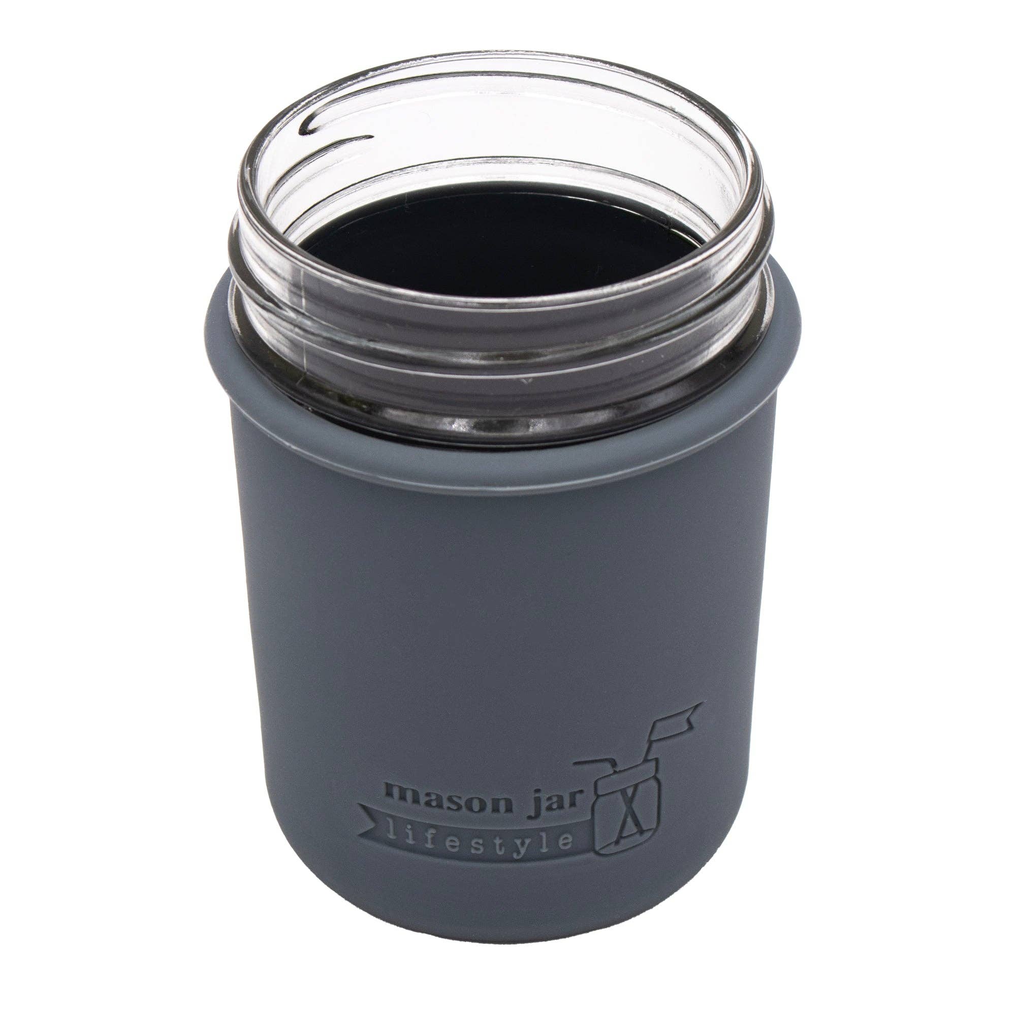 Mason Jar Lifestyle - Vente Housses de boisson - Manchon en silicone pour bocaux Mason d'une demi-pinte à bouche régulière de 8 oz14