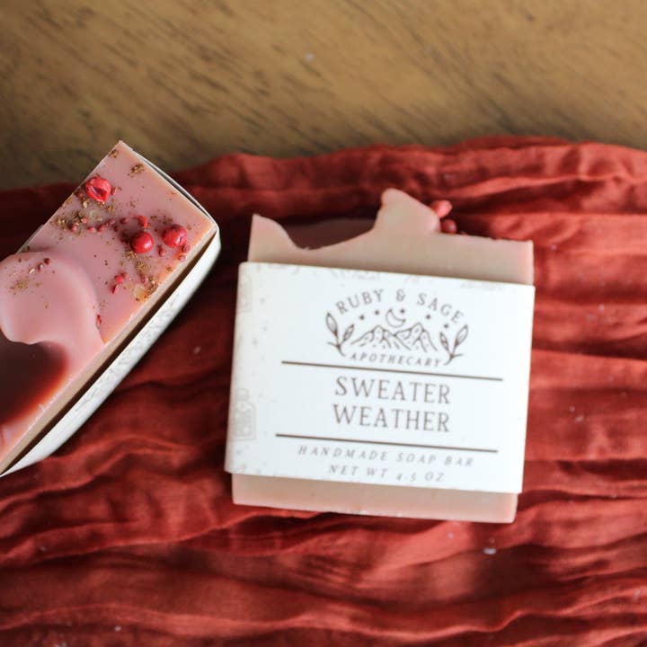 Ruby & Sage Apothecary - Wholesale Bar Soap - Sweater Weather Soap Bar1