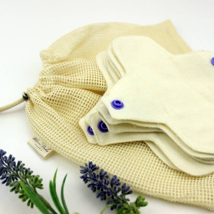 Bloom Pads - Wholesale Laundry bag - Organic Cotton Mesh Wash Bag - 3 sizes3