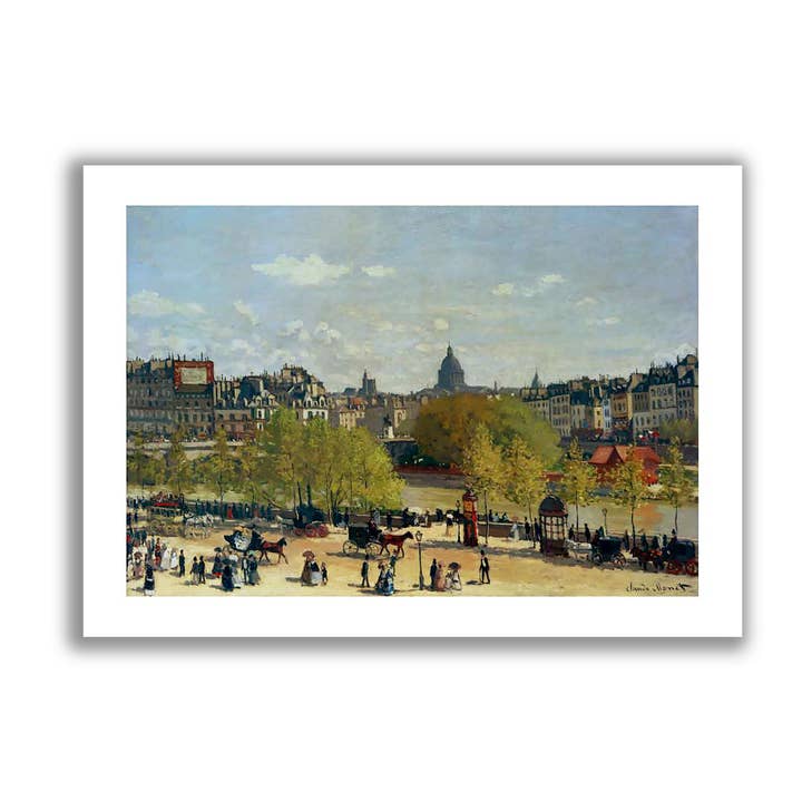 Fijnkunstprint Le Quai du Louvre oningelijste wandkunst voor wholesale door Go To Design