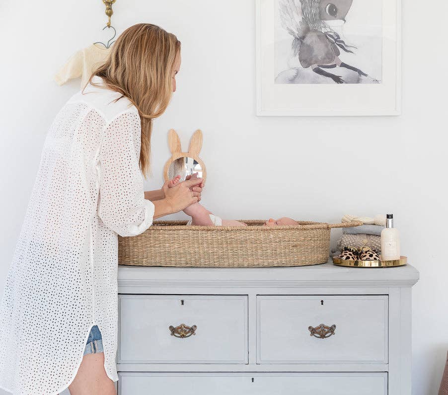 BEBE BASK® - Wholesale Changing Basket - Baby - RAW BABY CHANGING BASKET SET1