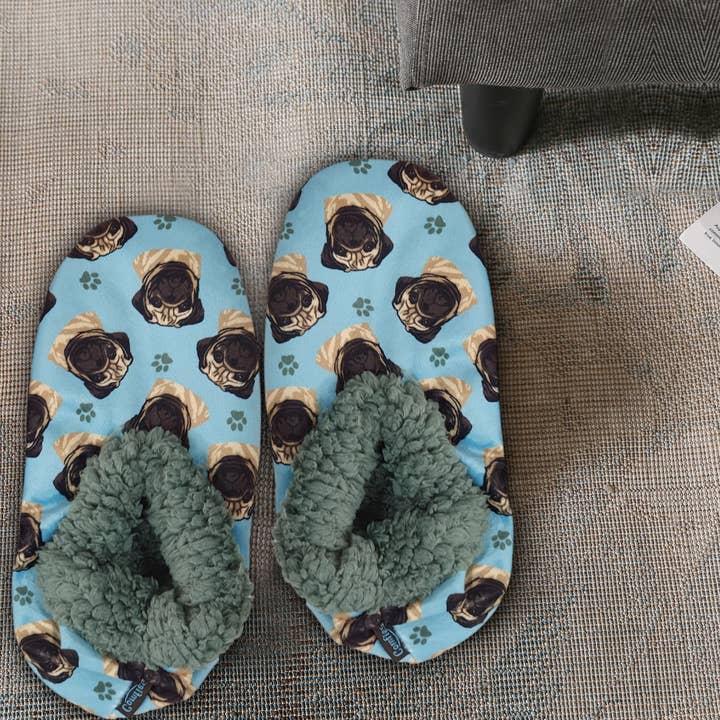 E&S Pets – Großhandel Hausschuhe – Damen – Pug Hausschuhe