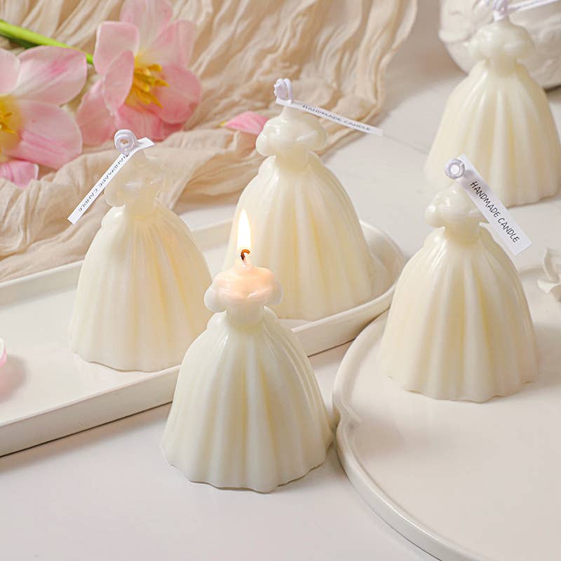 Candles Meta - Vendita all'ingrosso Candele regalo - Candele Profumate Artigianali a Forma di Abito da Sposa1
