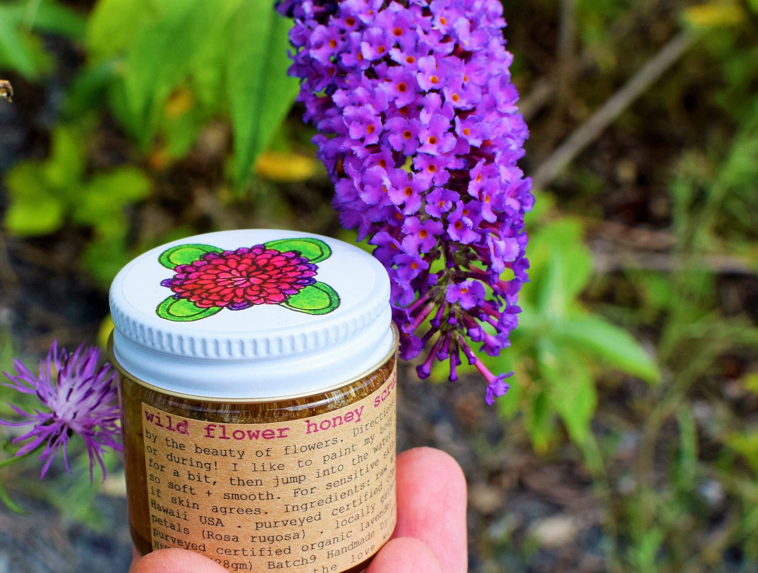 Plant Makeup - Wholesale Facial Exfoliant/Scrub - Wild Flower Honey Scrub4