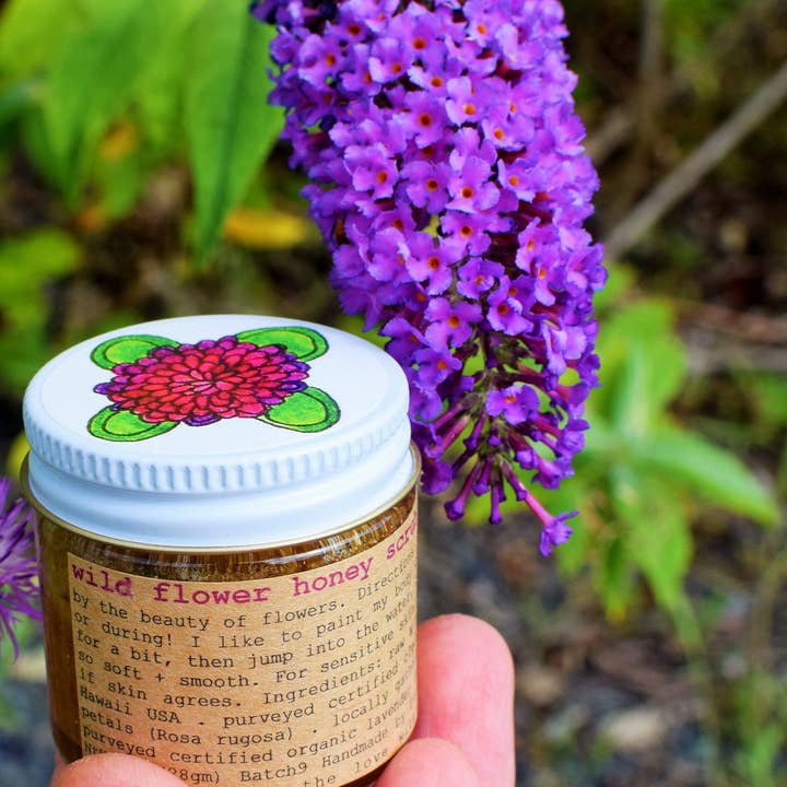 Plant Makeup - Wholesale Facial Exfoliant/Scrub - Wild Flower Honey Scrub4