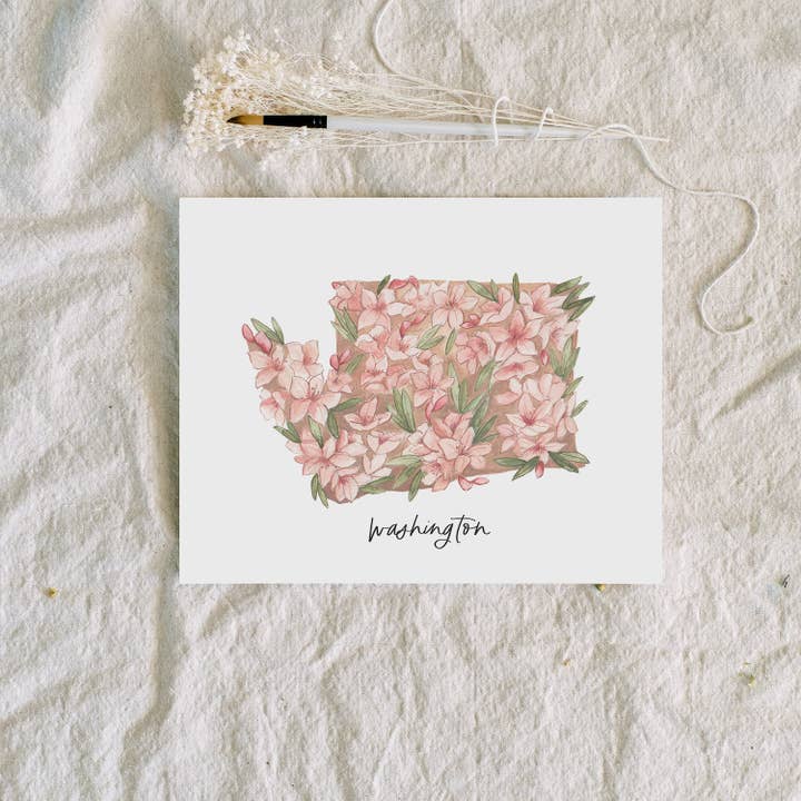 Rhododendron du Pacifique de Washington | Impression d'art pour la vente par Coley Kuyper Art