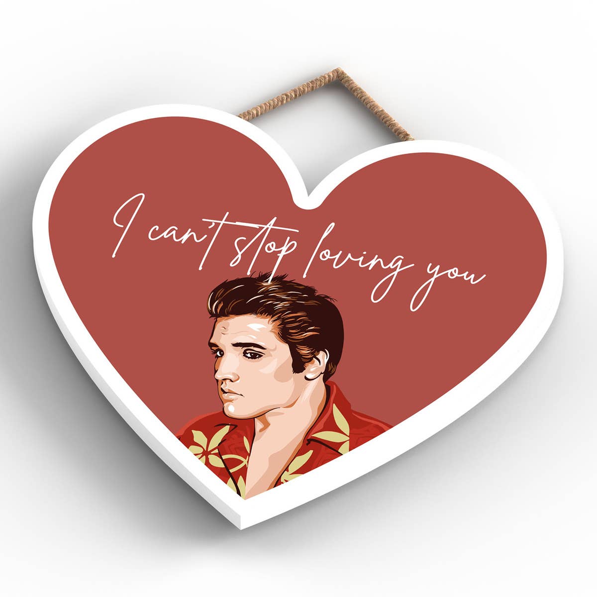 Vivid Squid Wholesale - Wholesale Plaque - P7203 - Elvis I Can't Stop Loving You Elvis Presley Hand Dra3