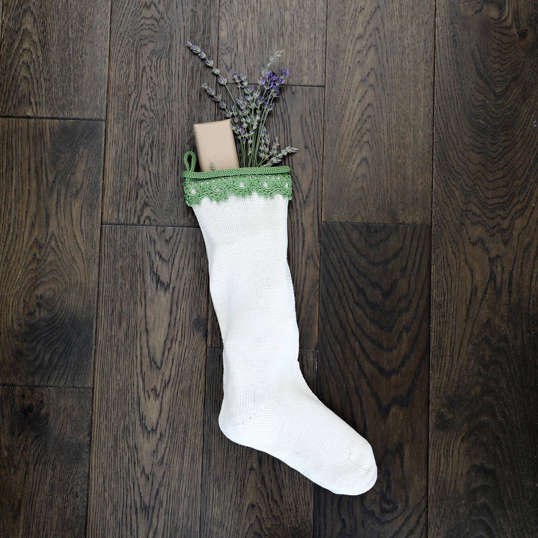 Melange Collection - Wholesale Holiday Stocking - Boho Stocking - Mint3