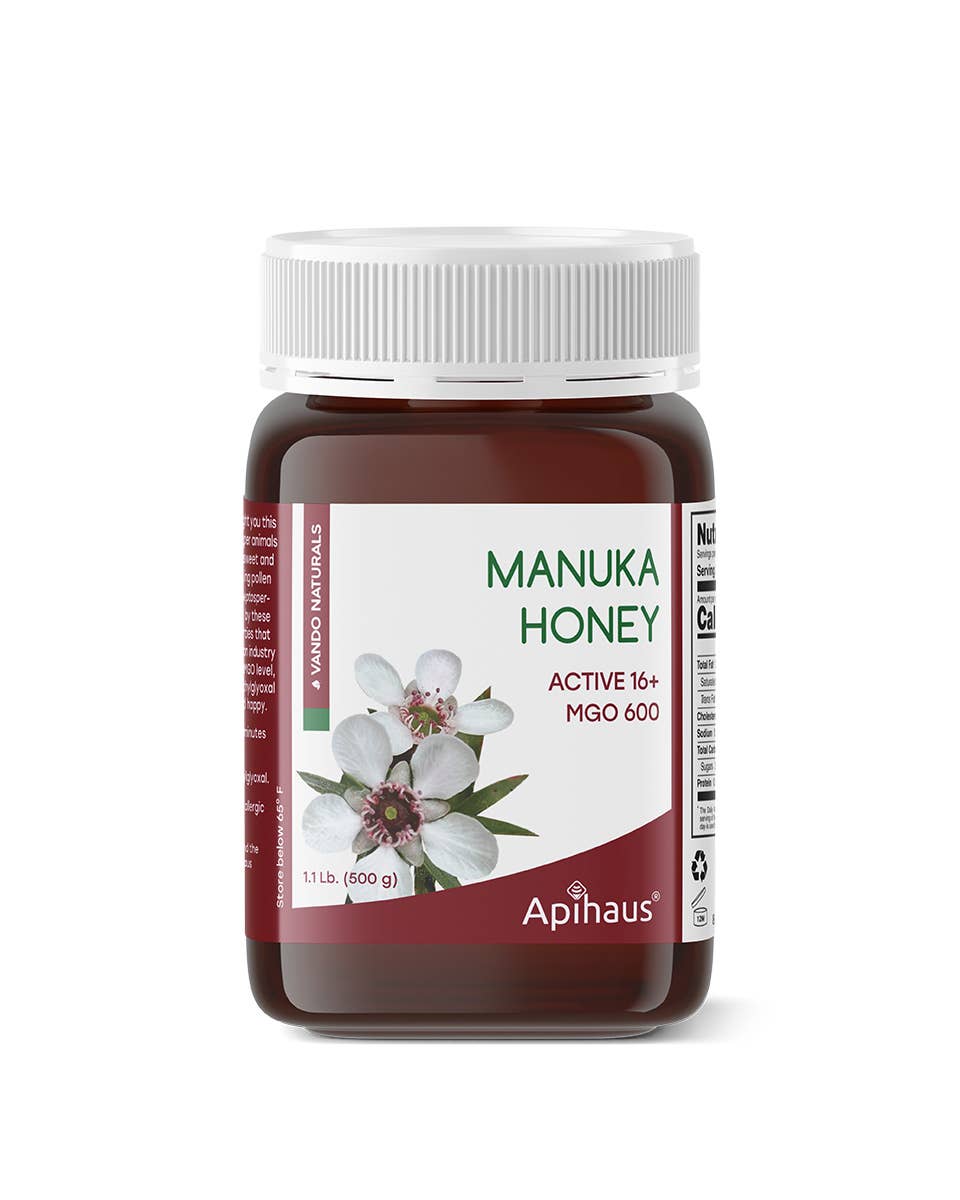Vando Naturals - Vendita all'ingrosso Miele - Miele Manuka Mgo 600 Active 16+ 1,1 libbre