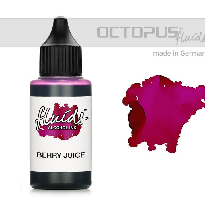 Octopus Concept GmbH - Vendita all'ingrosso Attrezzature per lavoretti e fai da te - Liquidi Alcohol Ink BERRY JUICE, inchiostro alcolico per arte