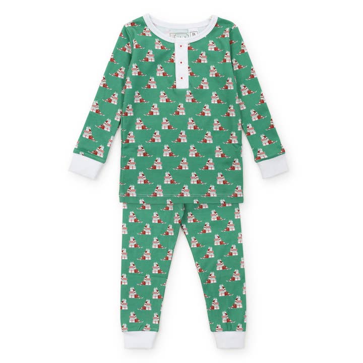 Jack Boys' Pajama Pant Set - Santa's Helper for wholesale by Lila + Hayes
