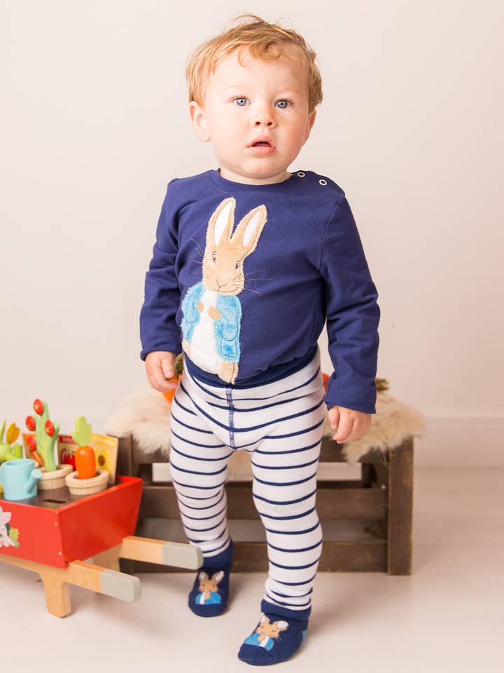 Peter Rabbit Navy Design for wholesale by Blade and Rose Limited