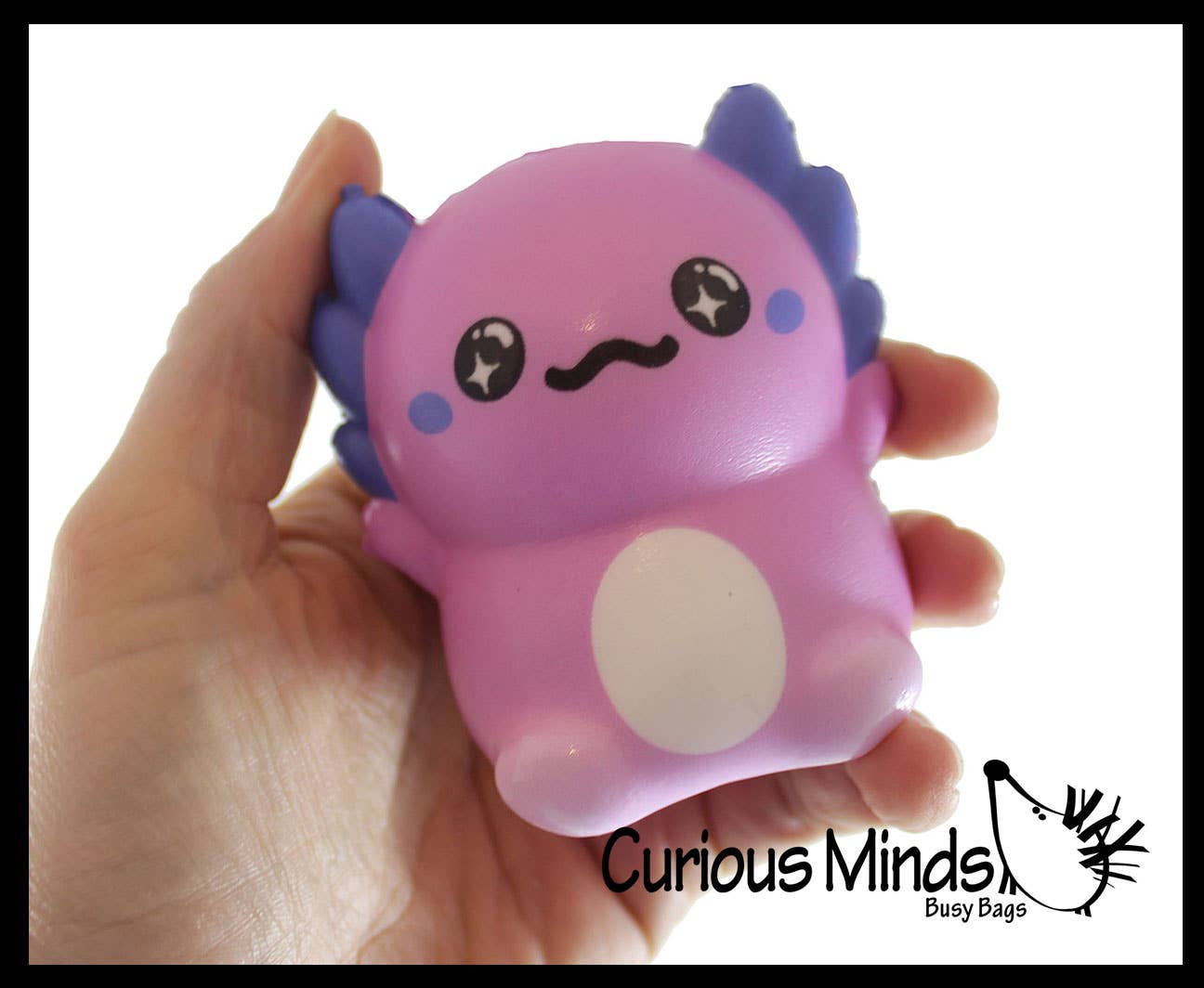 Curious Minds Toys – wholesale Squishy toy – Kids & Baby – 1 Small 3.25" Axolotl Slow Rise Squishy Toys - Memory Foam11