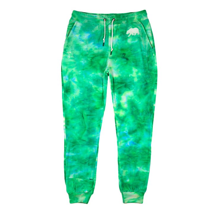 Polar Bear Green Velour Womens Joggers for wholesale by Grassroots California