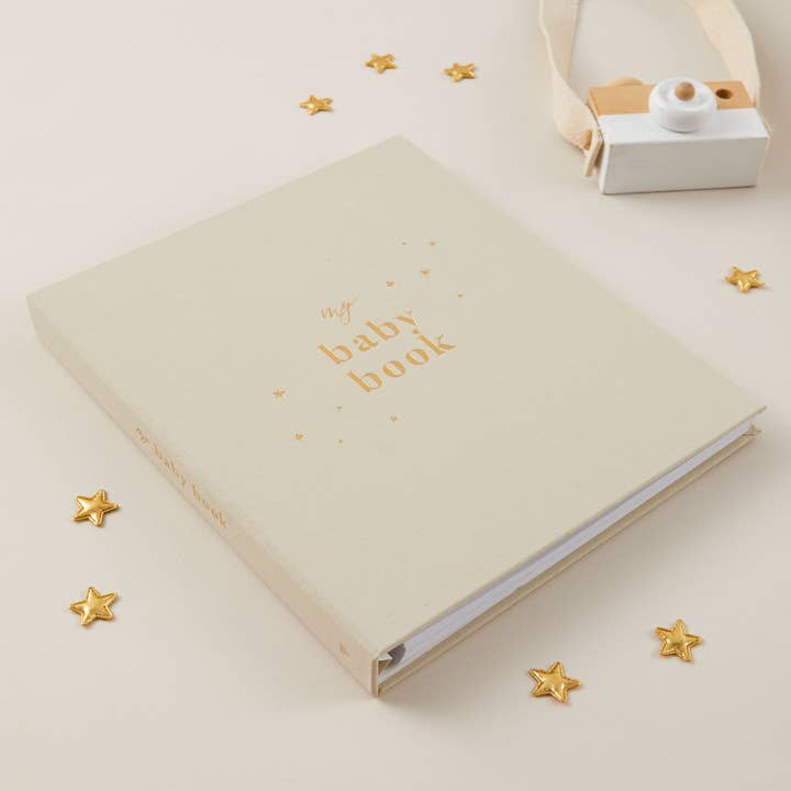 Blush And Gold - Wholesale Herinneringenboek - Kinderen en baby - My Baby Book - Pearl (doek) luxe aandenken en memory-babyboek
