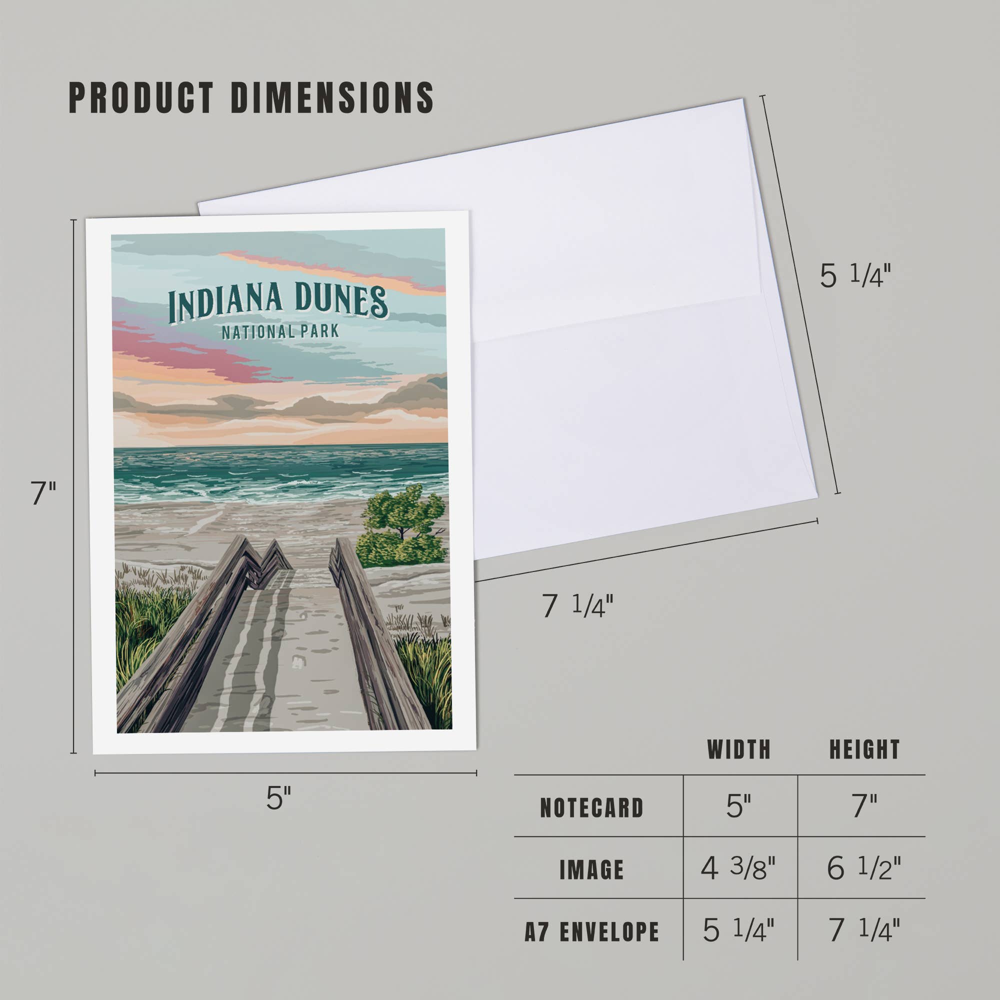 Lantern Press - Wholesale Everyday Greeting Card - GREETING CARD Indiana Dunes National Park, Indiana4