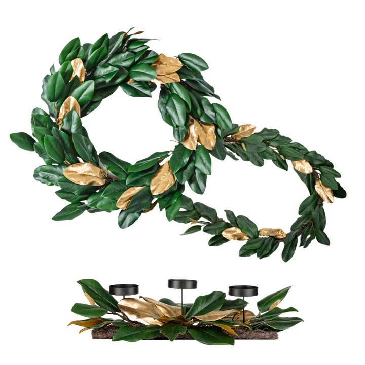 Green & Gold Magnolia Bundle for wholesale by Zaina Home