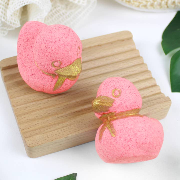 Canard bath bomb 100 grams - Strawberry scent for wholesale by FRENCH TENDANCE