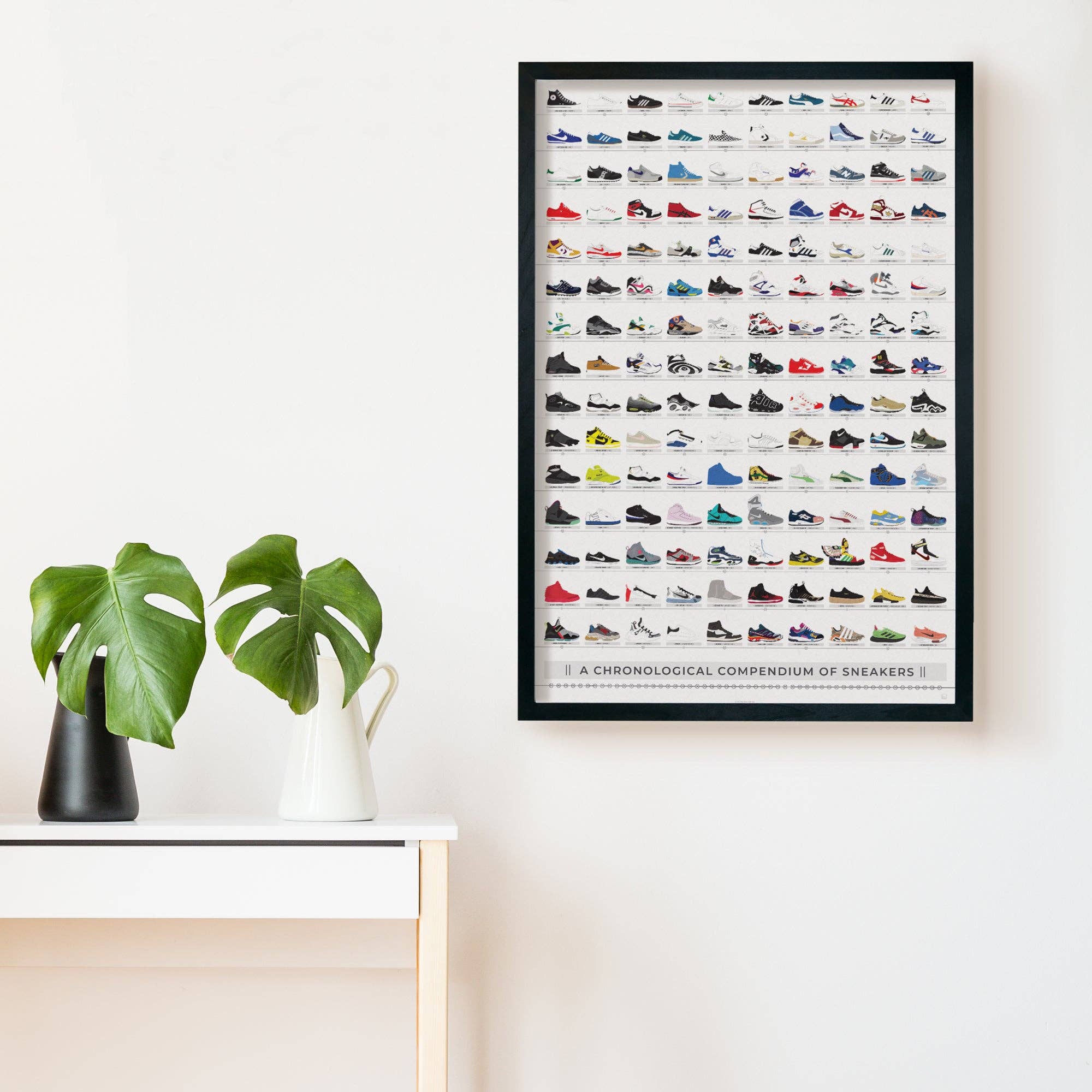 Pop Chart - Venta al por mayor Ilustración - Compendio cronológico de zapatillas1