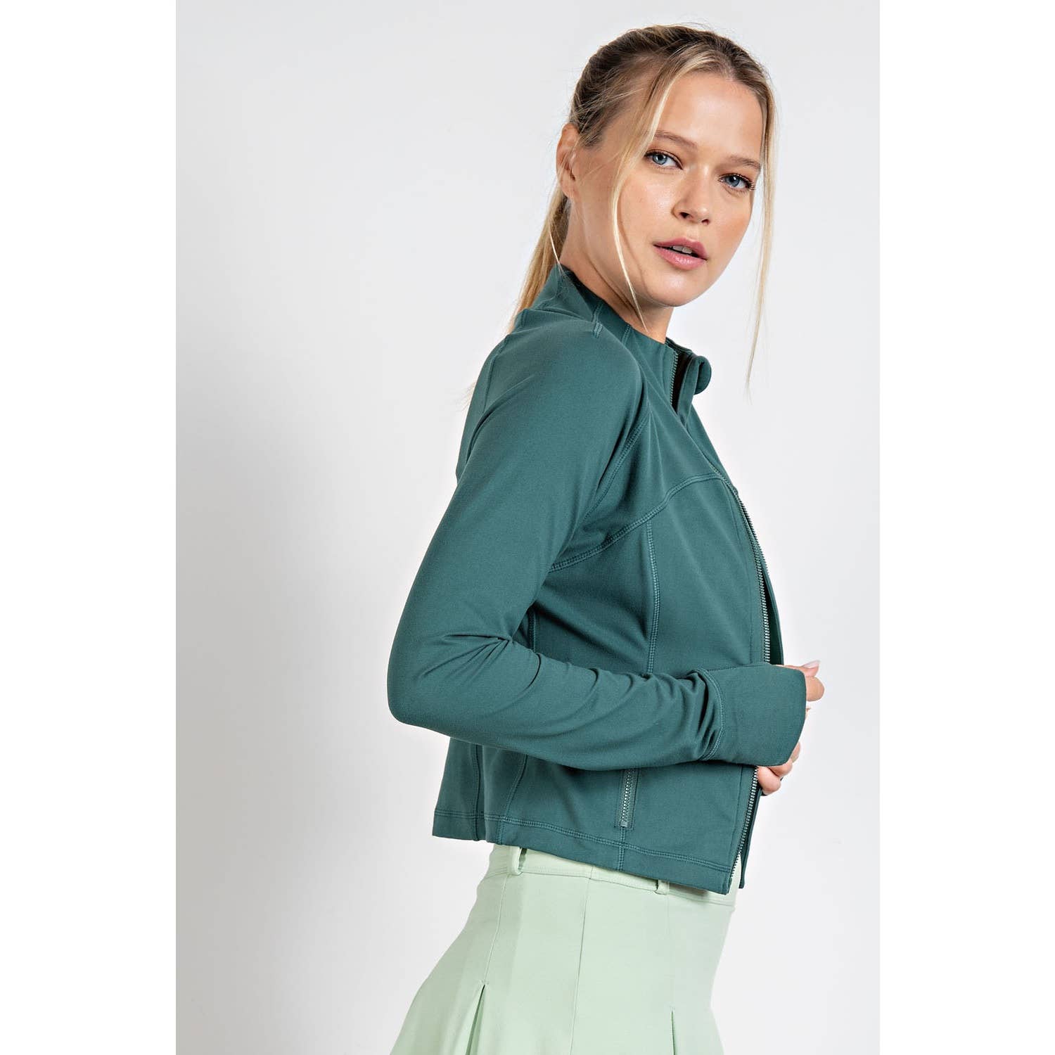 Rae Mode - Wholesale Athletic Jacket - Women's - BUTTER LONG SLEEVE CROP DEFINE JACKET43