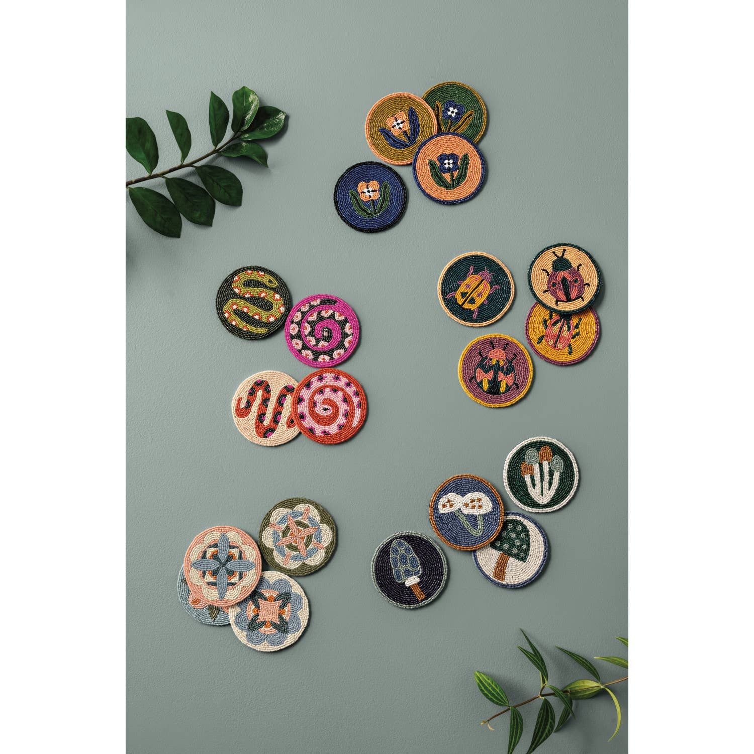 Danica Studio - Wholesale Coasters - Disco Formation Beaded Coasters Set of 42