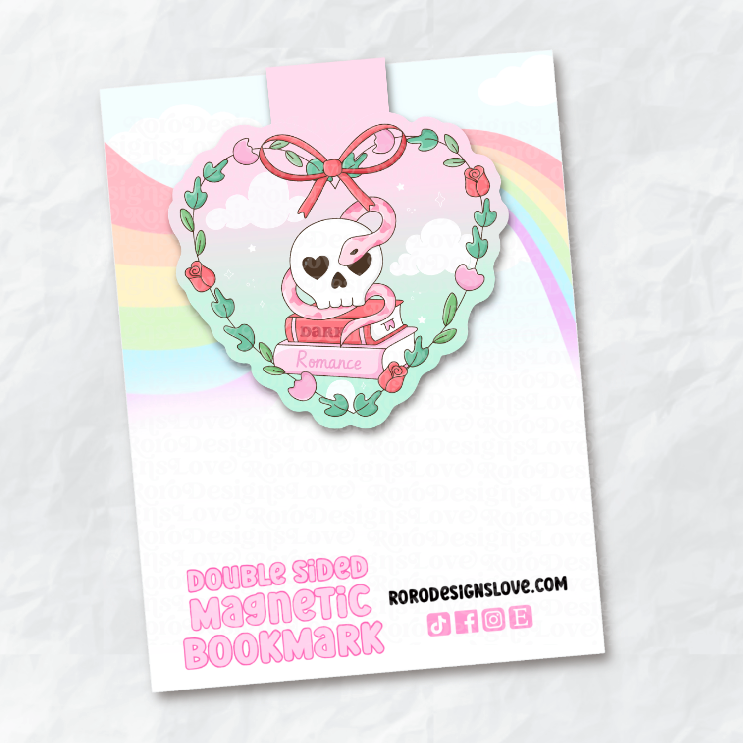 RoroDesignsLove - Wholesale Bookmark - Romance tropes magnetic bookmark set, bookish lovers gifts 2