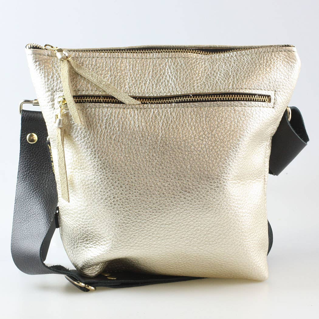 Zina Kao Exclusives - Wholesale Crossbody Bag - Women's - The Metallic Lakeshore Crossbody Bag - 3 sizes!2