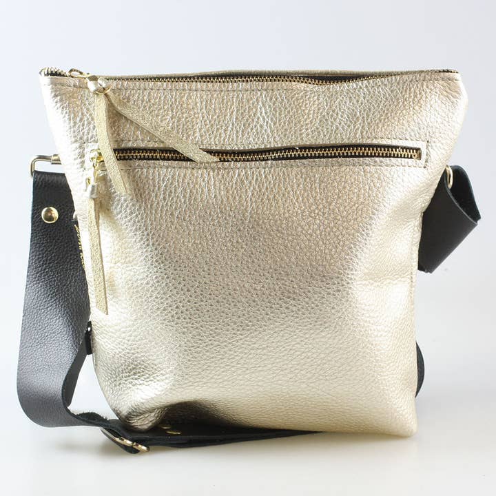 Zina Kao Exclusives - Wholesale Crossbody Bag - Women's - The Metallic Lakeshore Crossbody Bag - 3 sizes!2