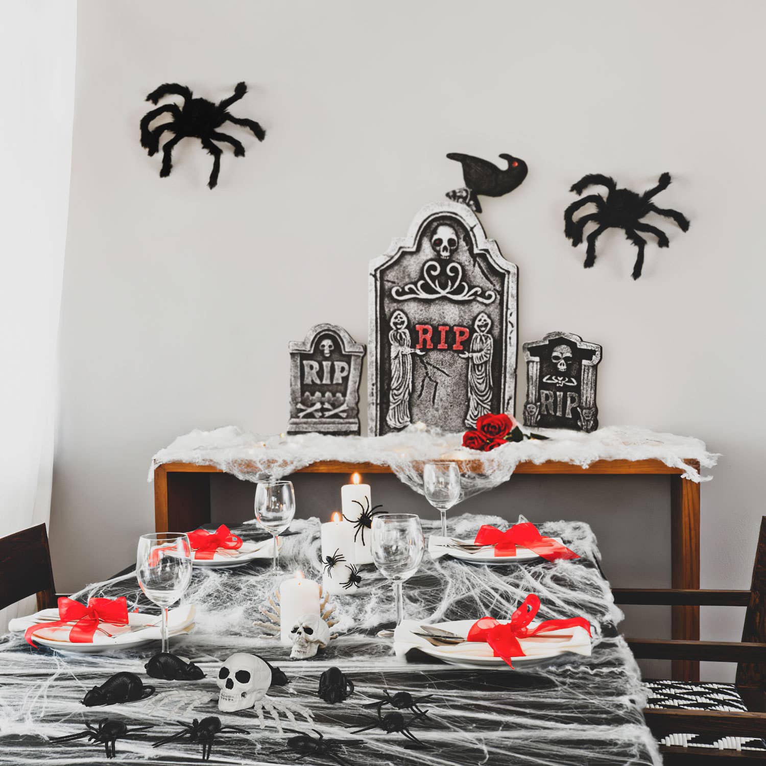 Fun Little Toys - Wholesale Outdoor Ornament/Decor - 26 Pcs Halloween Tombstones and Accessories Set6