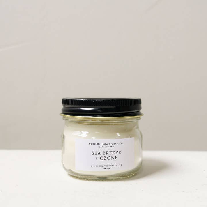 Modern Glow Candle Co. - Wholesale Jar/filled candle - 4oz Mini Mason Jar Candles9