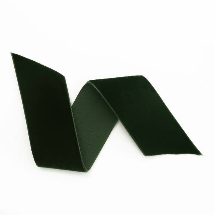 Such Good Supply - Wholesale Ribbon - Gift Wrapping - Dark Green Swiss Velvet Ribbon2